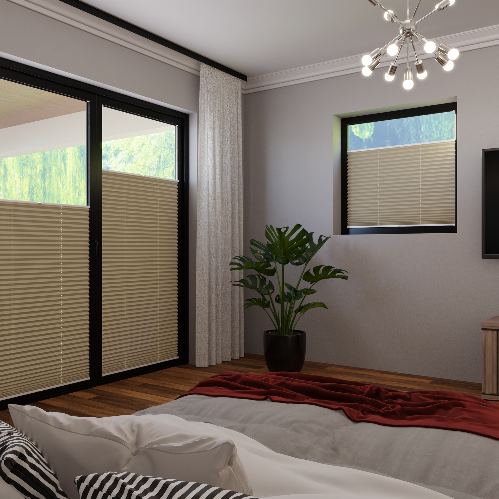 Jaloustore COSIFLOR® Plissee Bolzano Beige - Bild 1