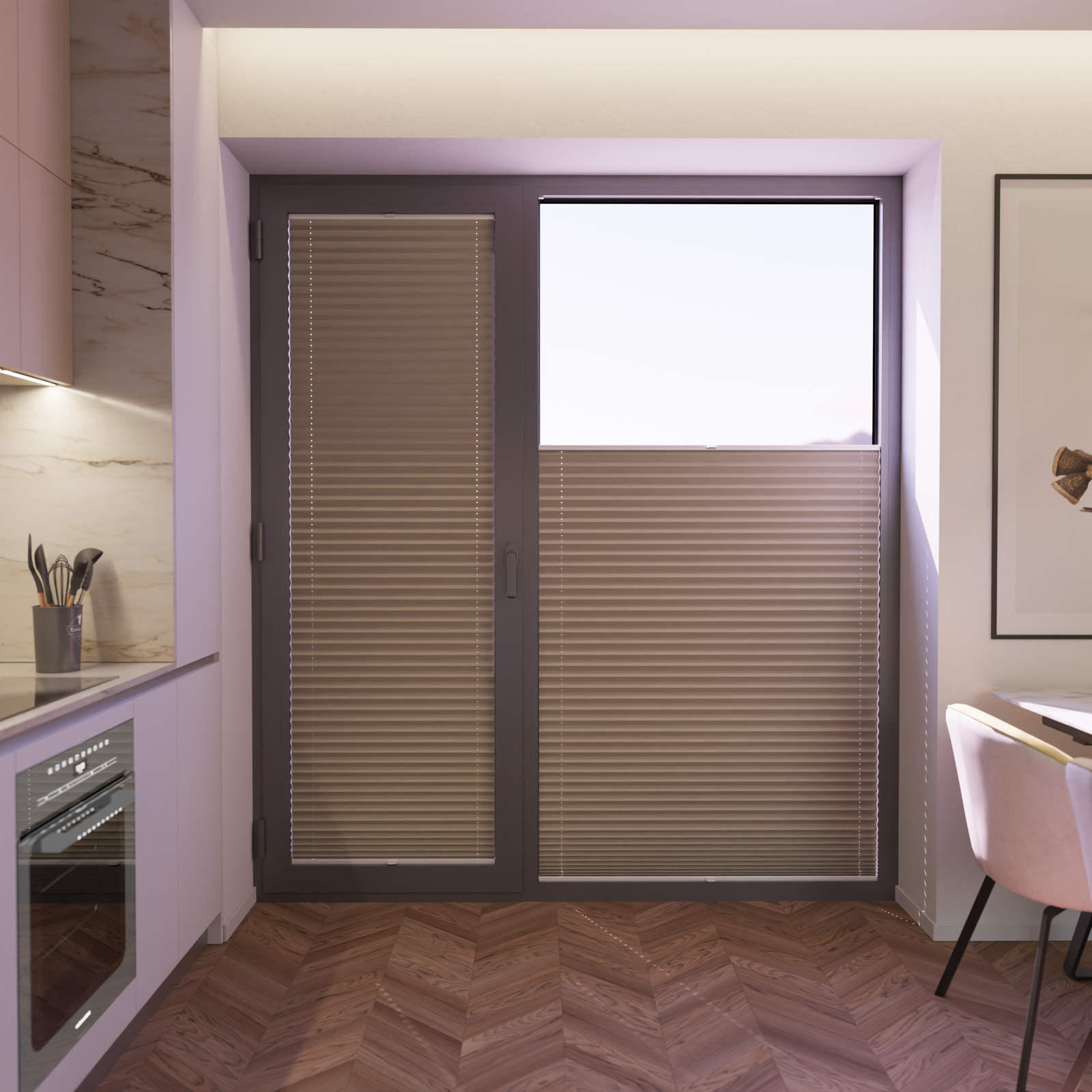 Jaloustore COSIFLOR® Plissee Bolzano Beige - Bild 5