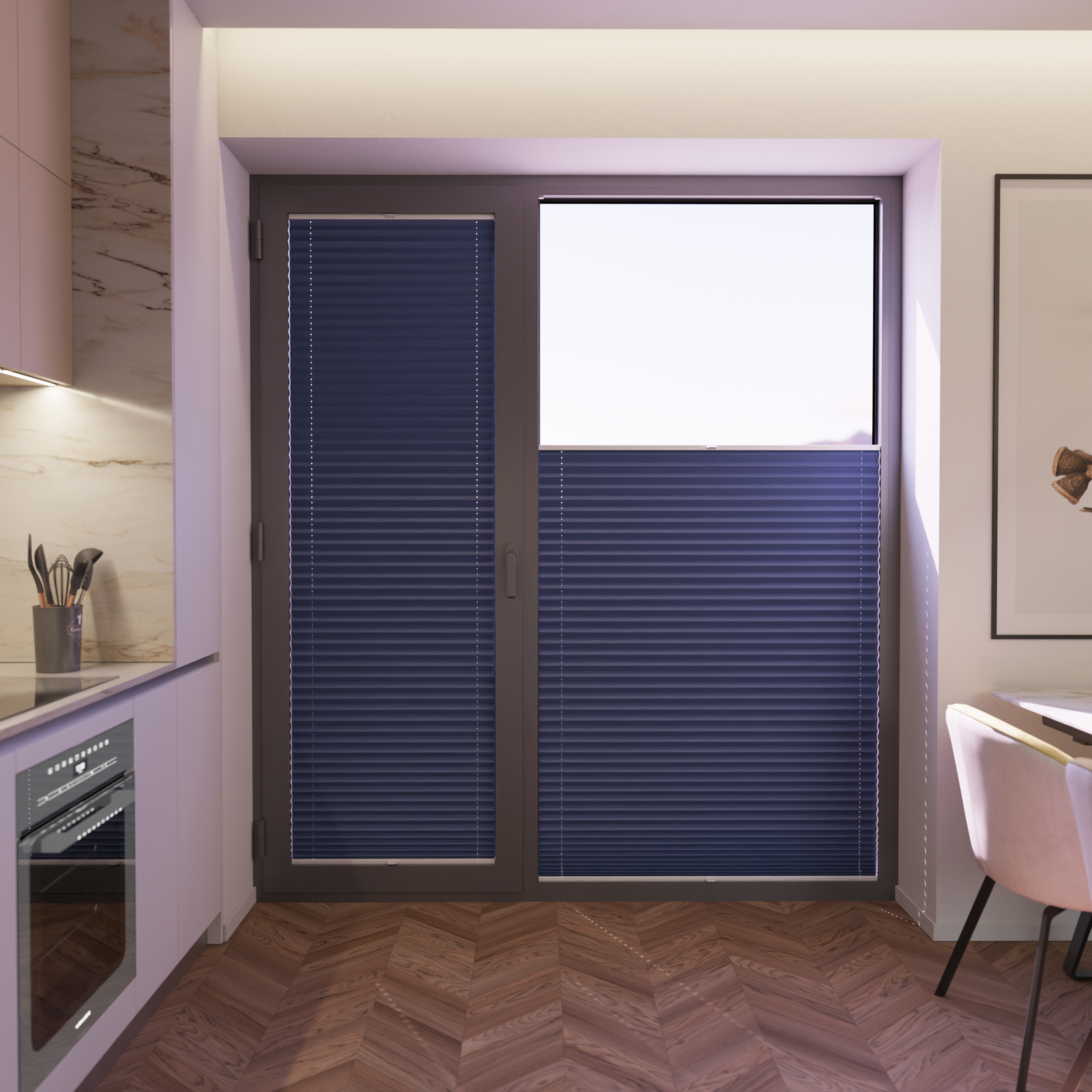 Jaloustore COSIFLOR® Plissee Bolzano Blau - Bild 5