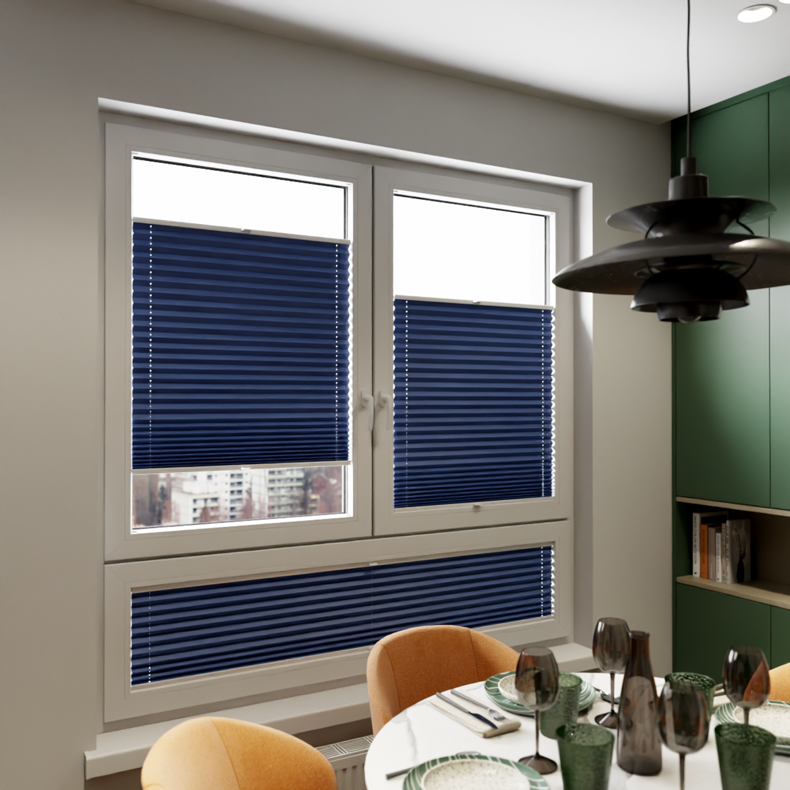 Jaloustore COSIFLOR® Plissee Bolzano Blau - Bild 7