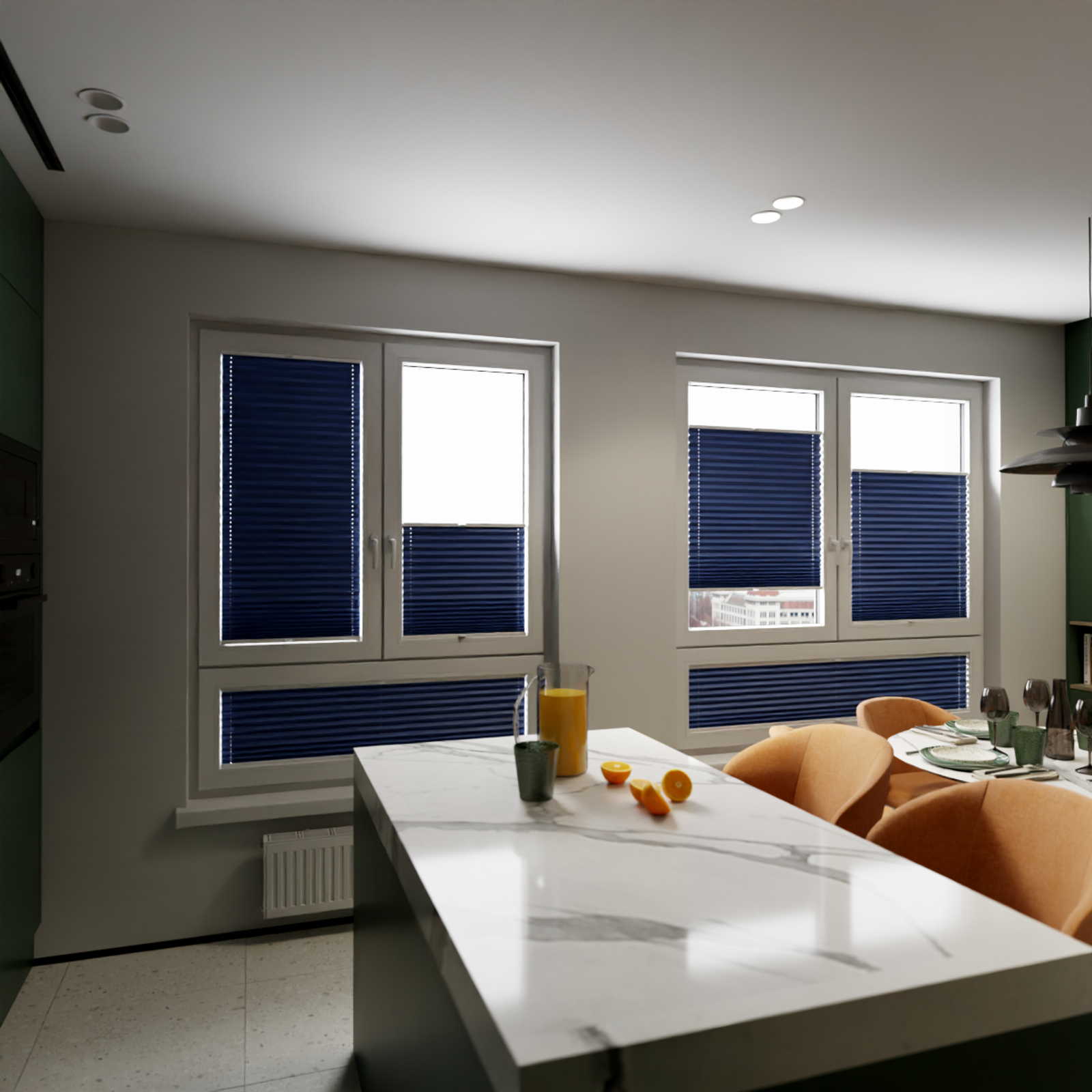 Jaloustore COSIFLOR® Plissee Bolzano Blau - Bild 11