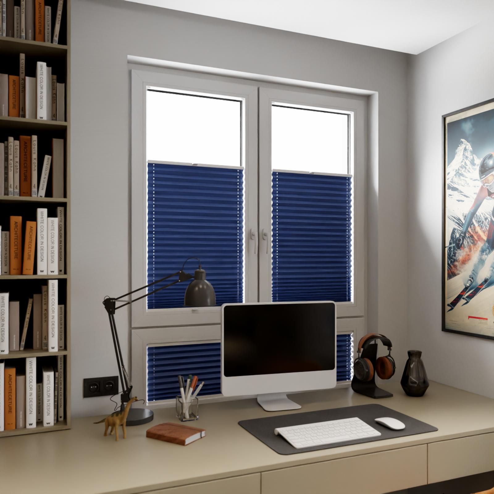 Jaloustore COSIFLOR® Plissee Bolzano Blau - Bild 9