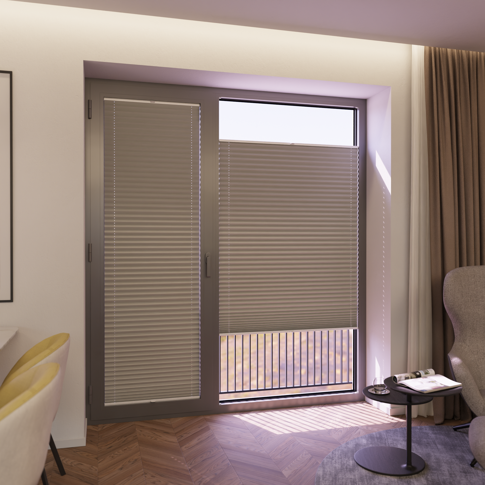 Jaloustore COSIFLOR® Plissee Bolzano Hellgrau - Bild 6