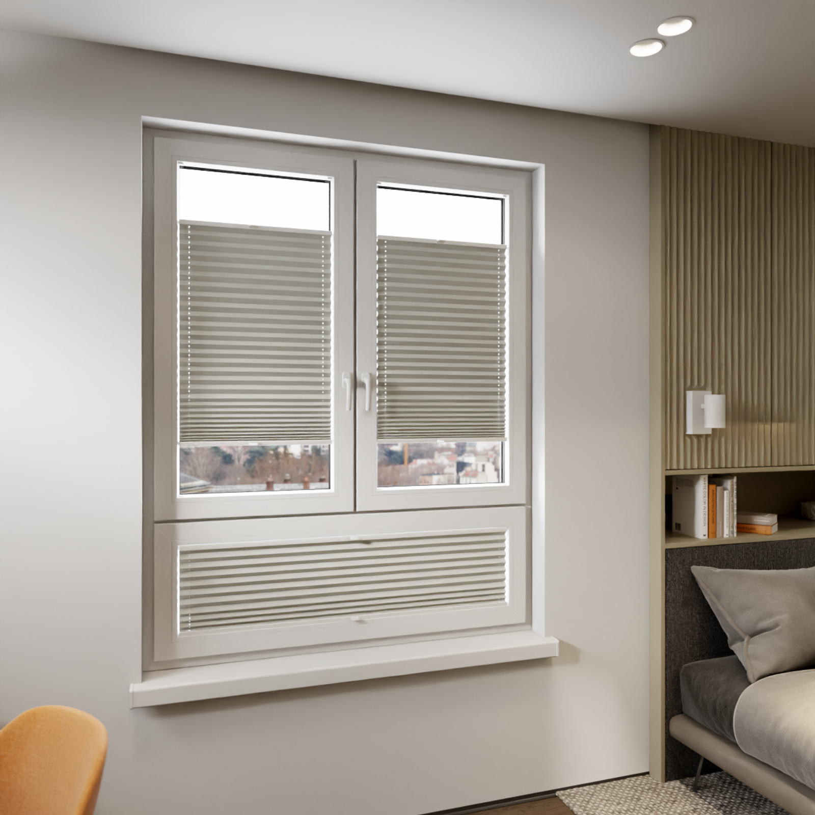 Jaloustore COSIFLOR® Plissee Bolzano Hellgrau - Bild 8