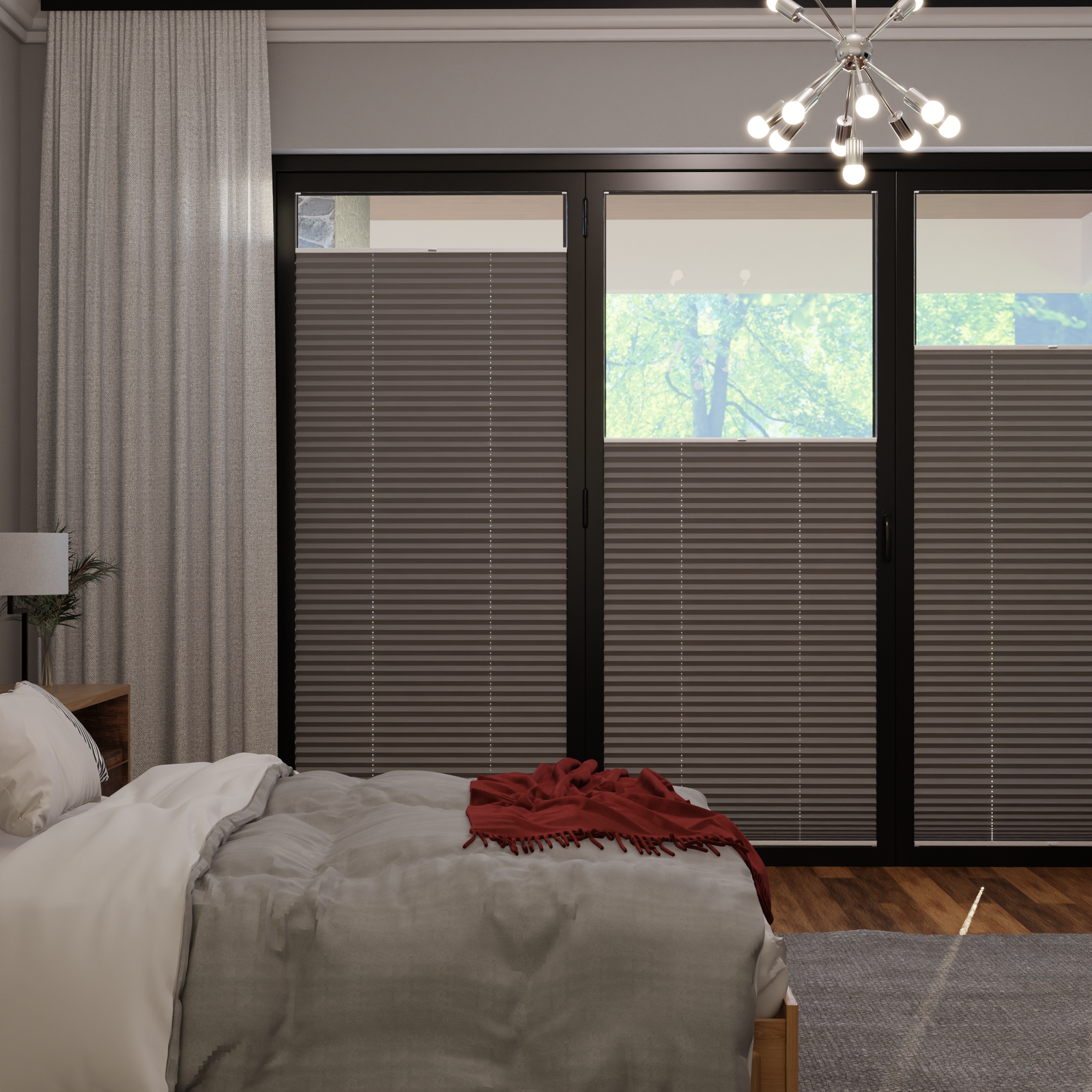 Jaloustore COSIFLOR® Plissee Bolzano Grau - Bild 0