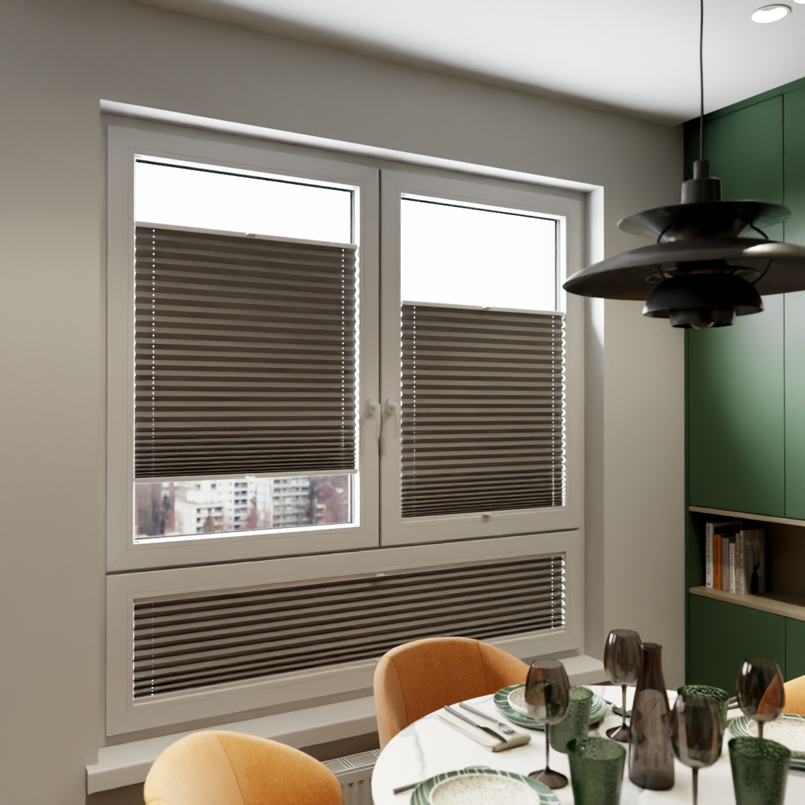 Jaloustore COSIFLOR® Plissee Bolzano Grau - Bild 7