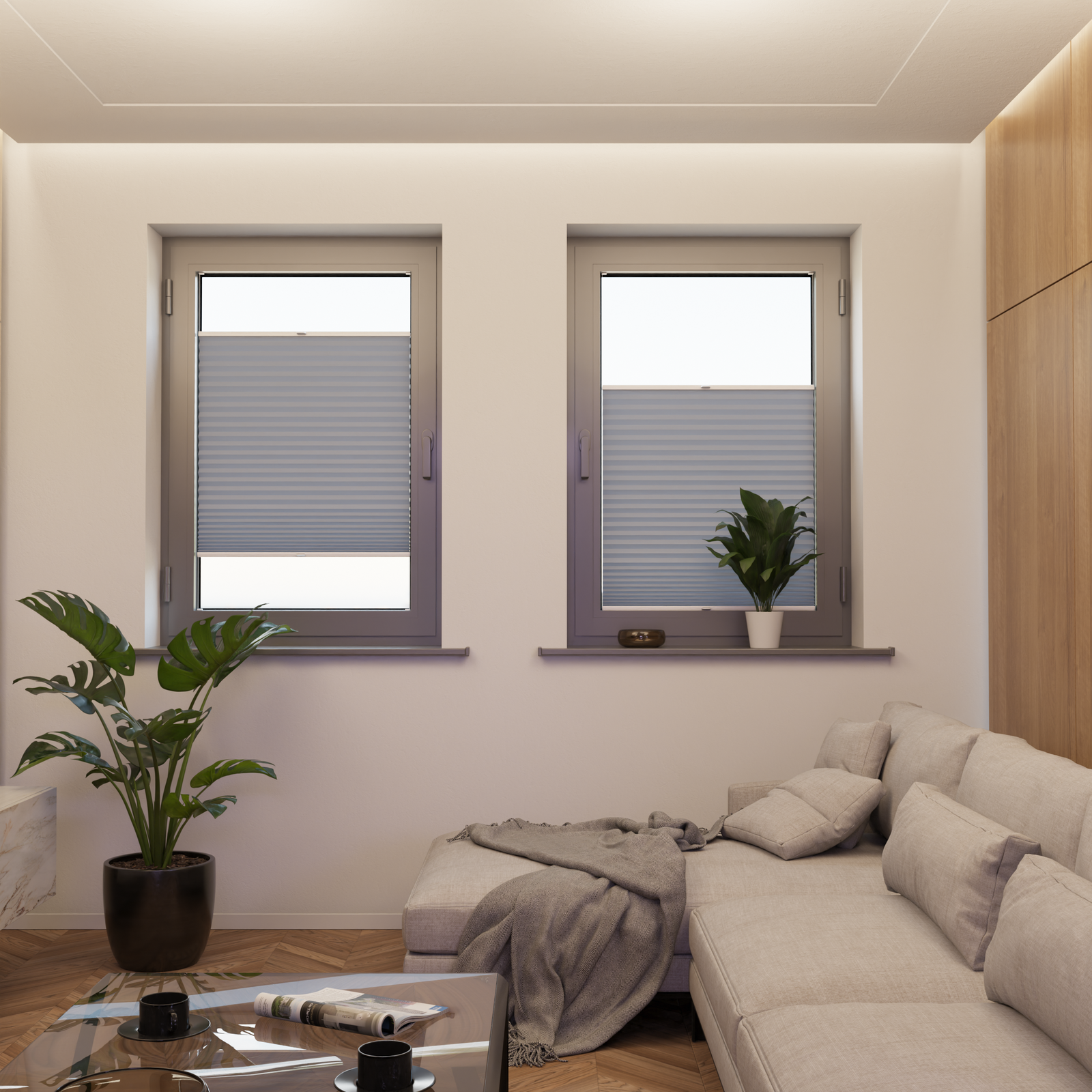 Jaloustore COSIFLOR® Plissee Firenze Pastellblau - Bild 4