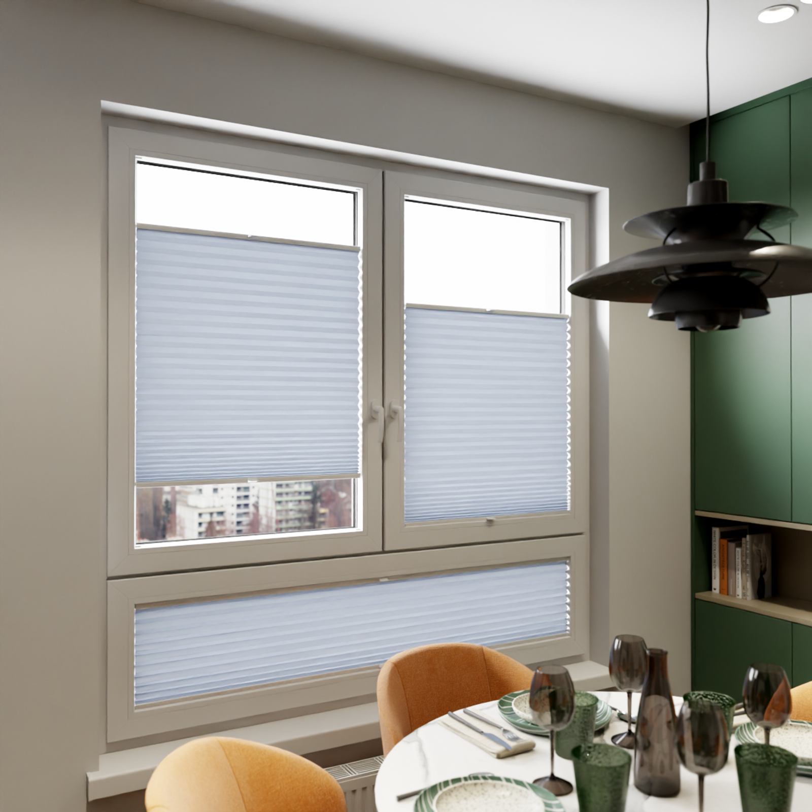 Jaloustore COSIFLOR® Plissee Firenze Pastellblau - Bild 7