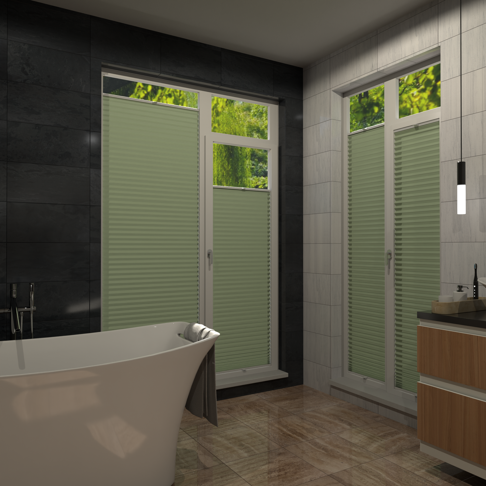 Jaloustore COSIFLOR® Plissee Firenze Pastellgrün - Bild 16