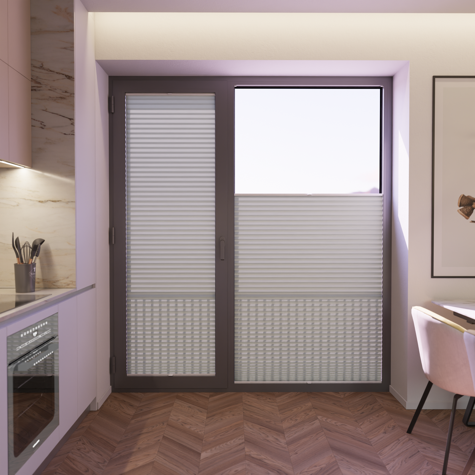 Jaloustore COSIFLOR® Plissee Firenze Pastellgrün - Bild 5