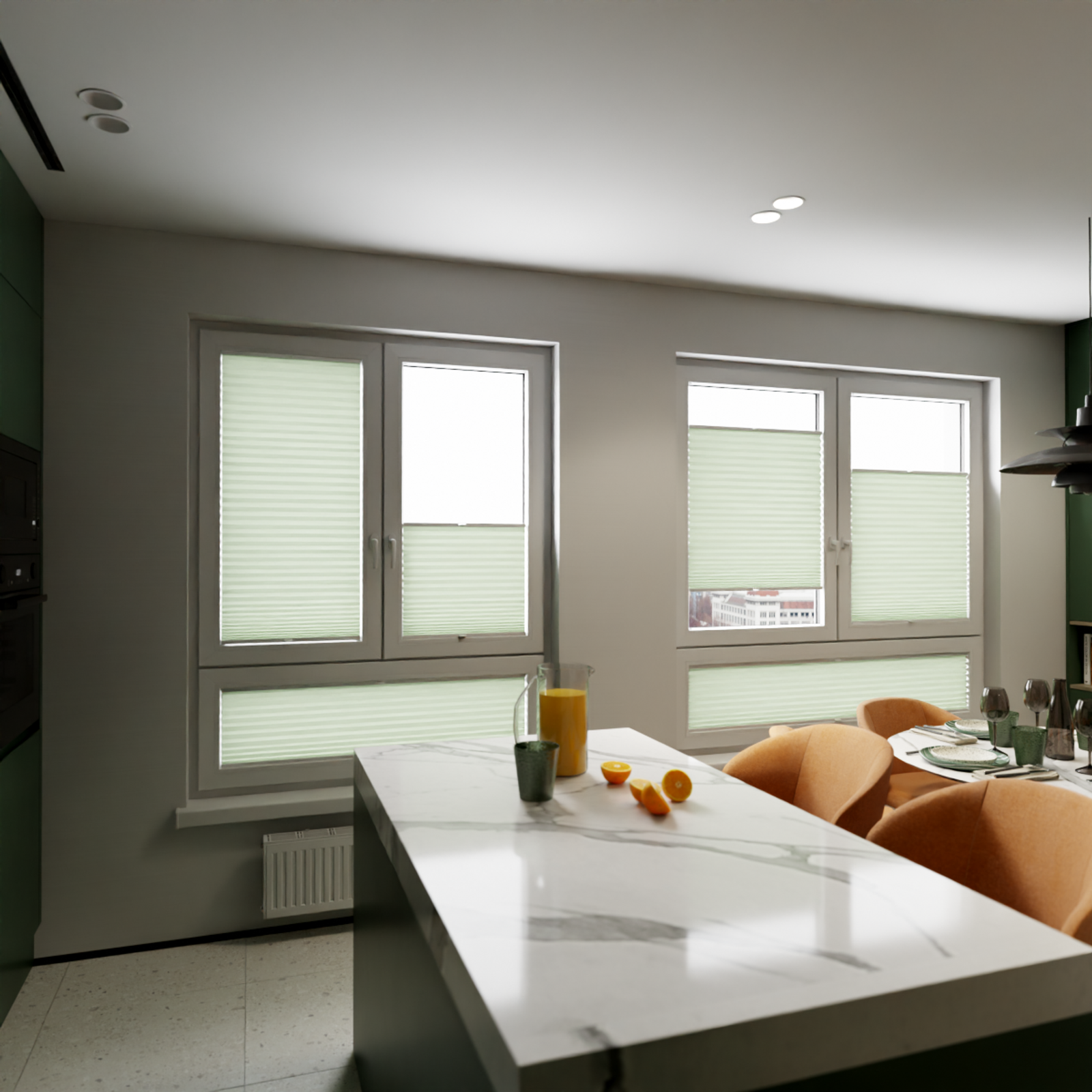 Jaloustore COSIFLOR® Plissee Firenze Pastellgrün - Bild 11