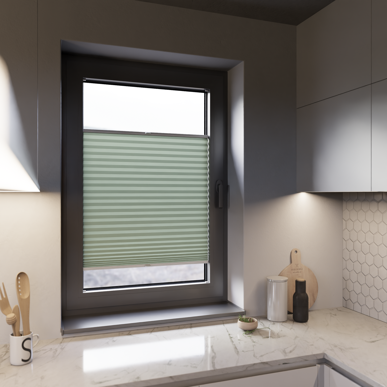 Jaloustore COSIFLOR® Plissee Firenze Pastellgrün - Bild 12