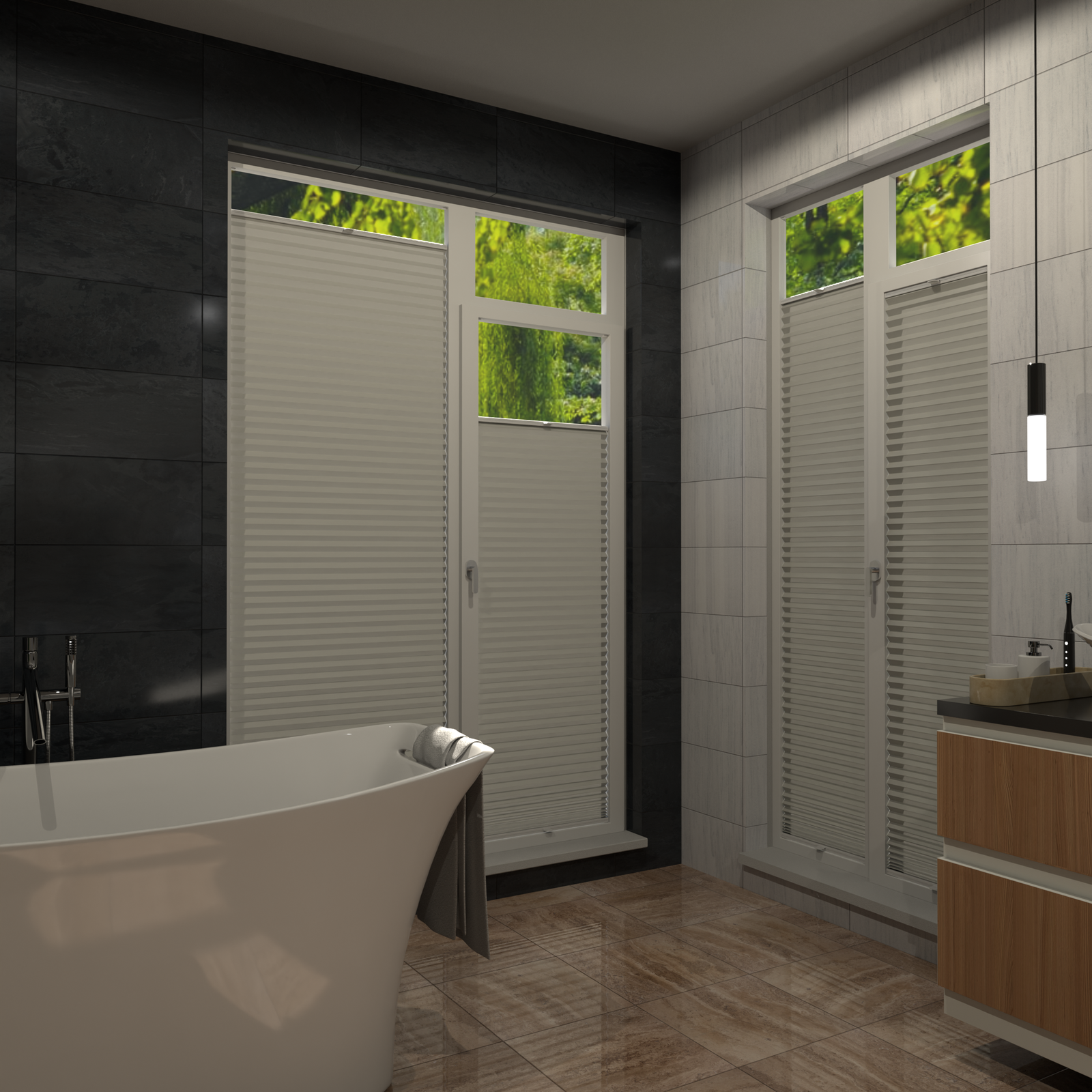 Jaloustore COSIFLOR® Plissee Firenze Hellgrau - Bild 16