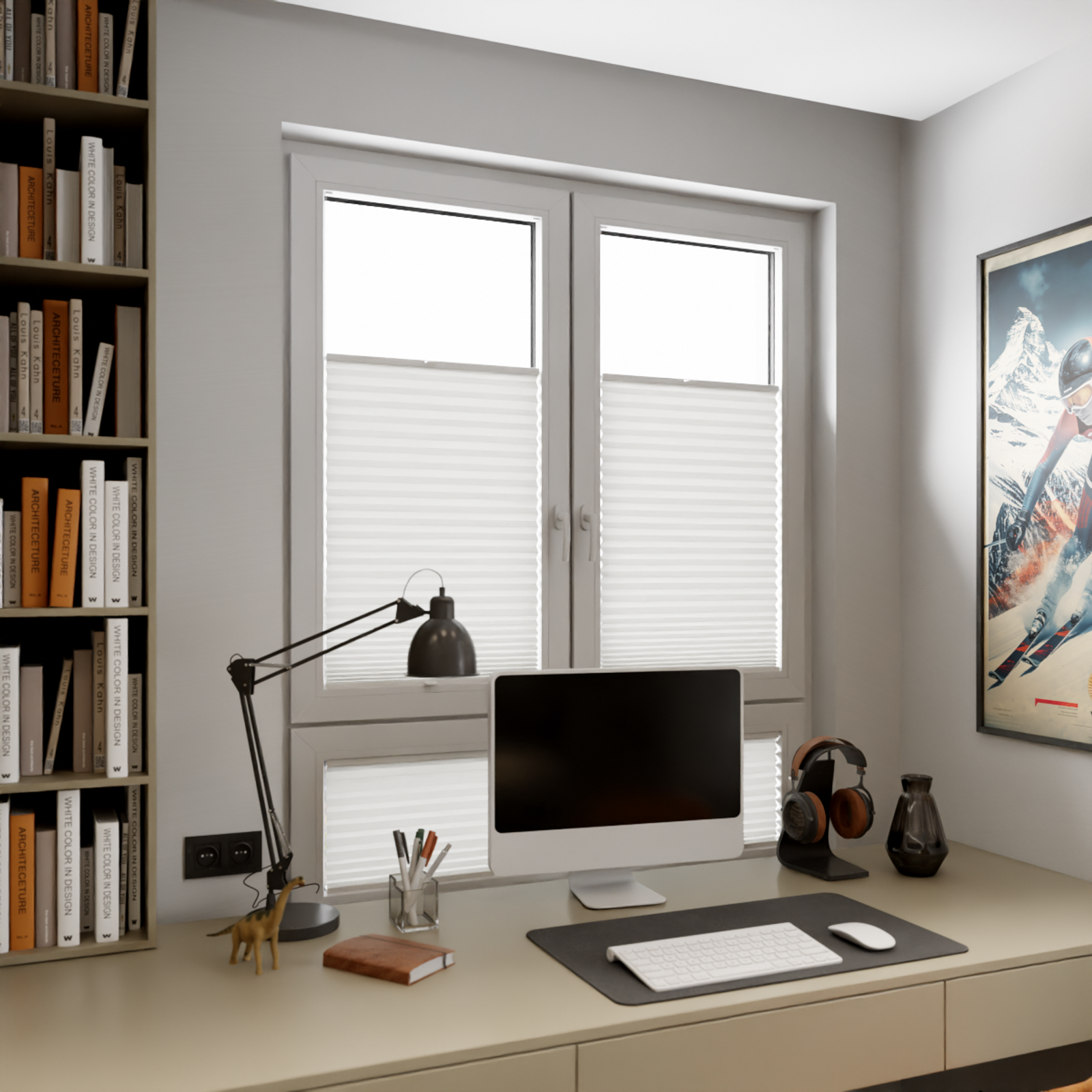 Jaloustore COSIFLOR® Plissee Firenze Hellgrau - Bild 9