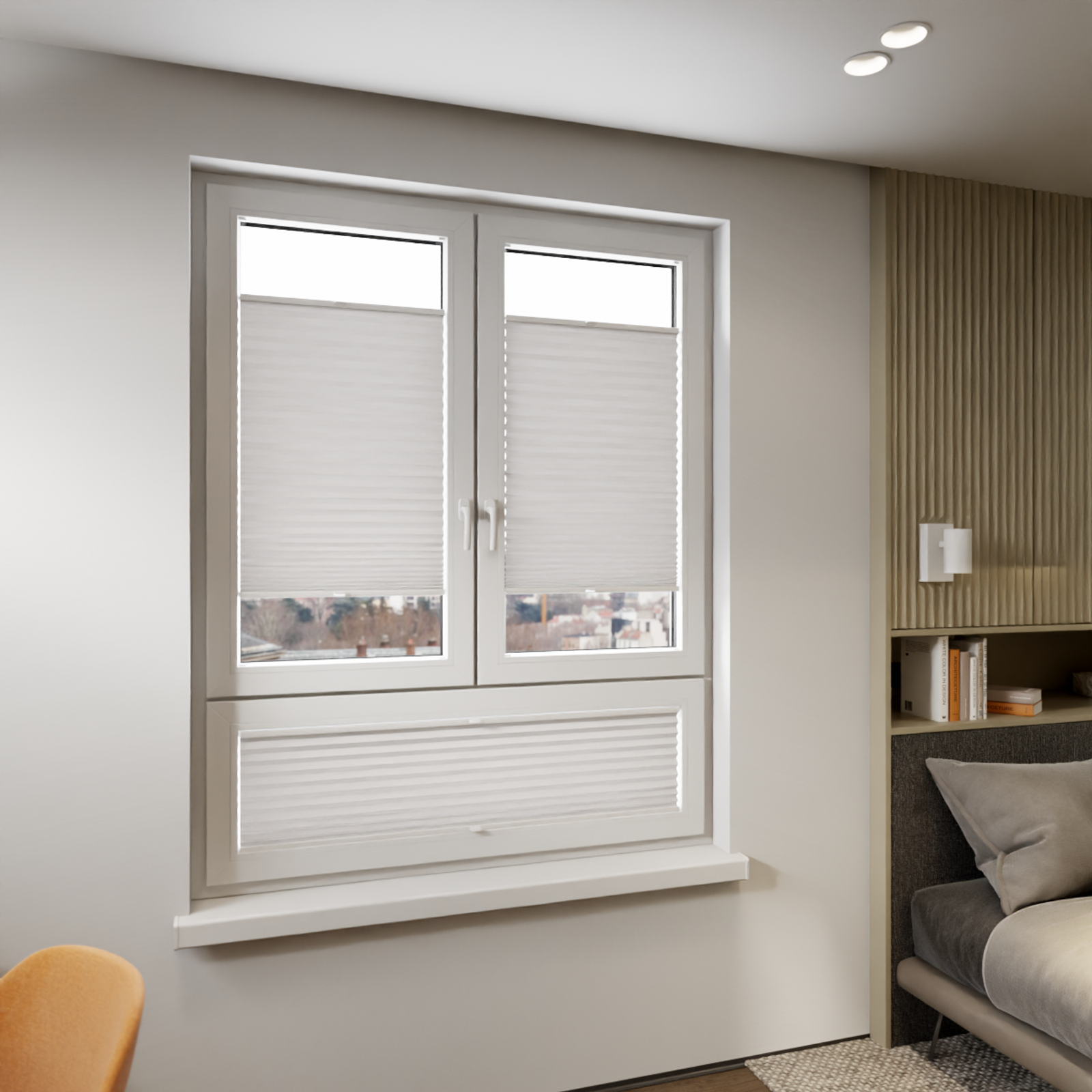 Jaloustore COSIFLOR® Plissee Firenze Steingrau - Bild 8