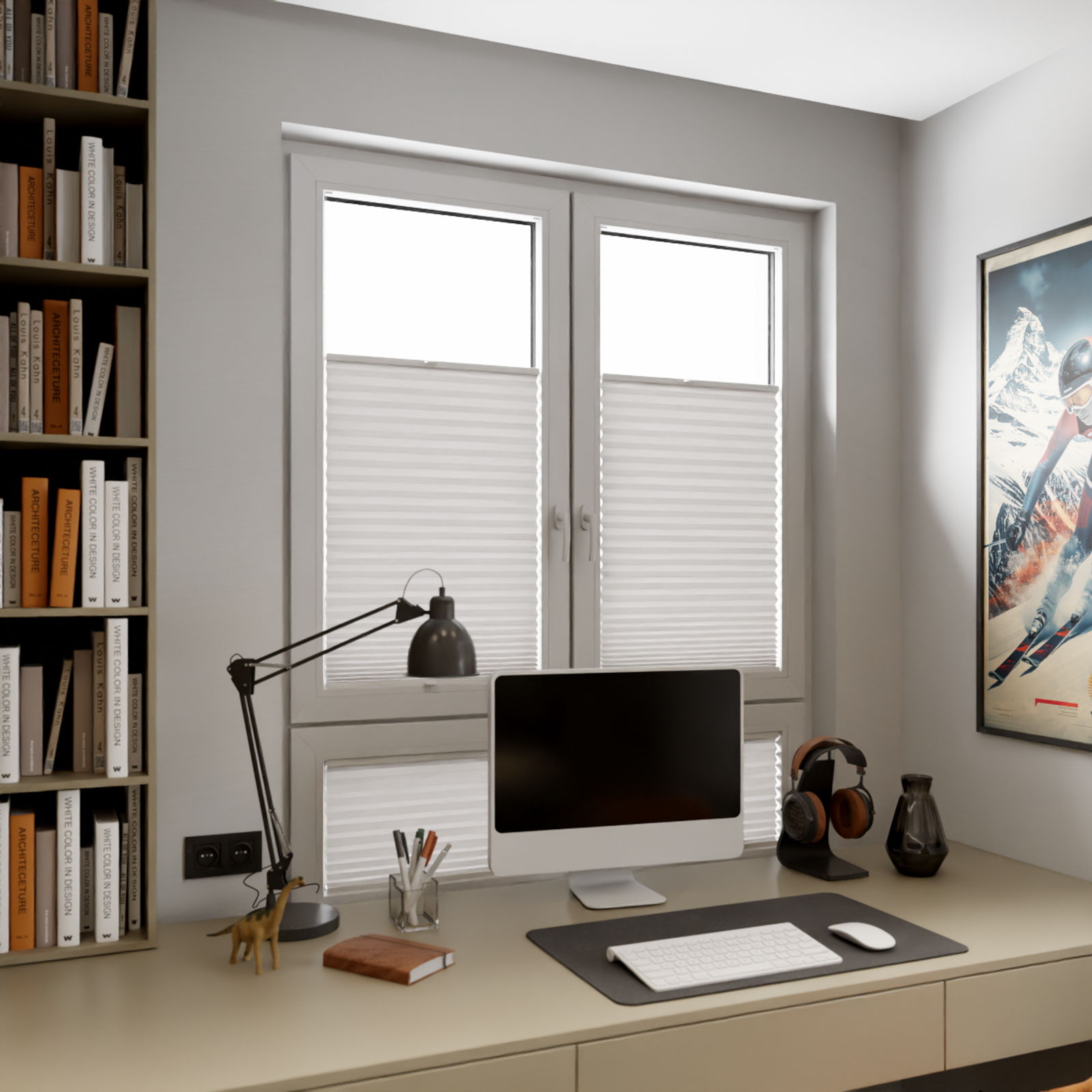 Jaloustore COSIFLOR® Plissee Firenze Steingrau - Bild 9