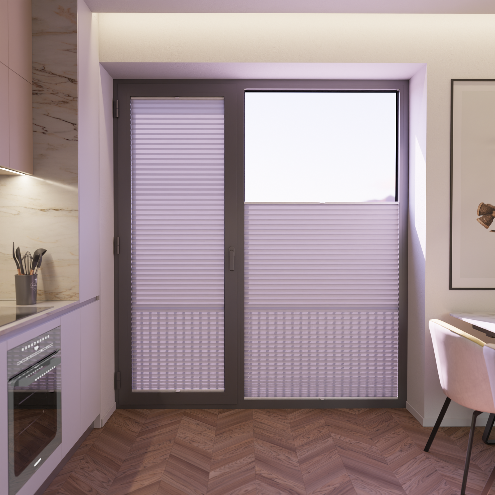 Jaloustore COSIFLOR® Plissee Napoli Steingrau - Bild 5