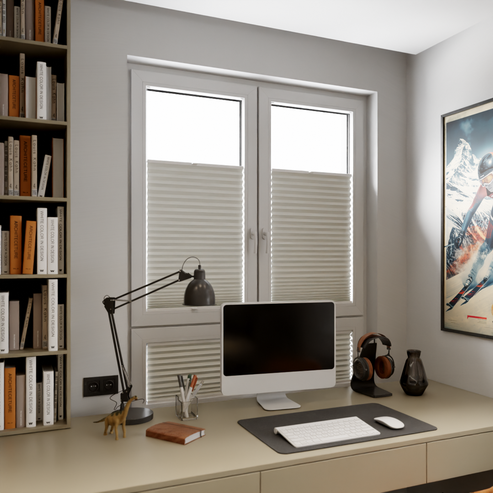 Jaloustore COSIFLOR® Plissee Skagen Weiß - Bild 9