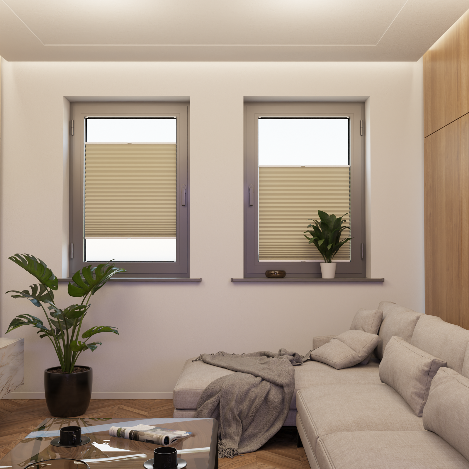 Jaloustore COSIFLOR® Plissee Skagen Beige - Bild 4