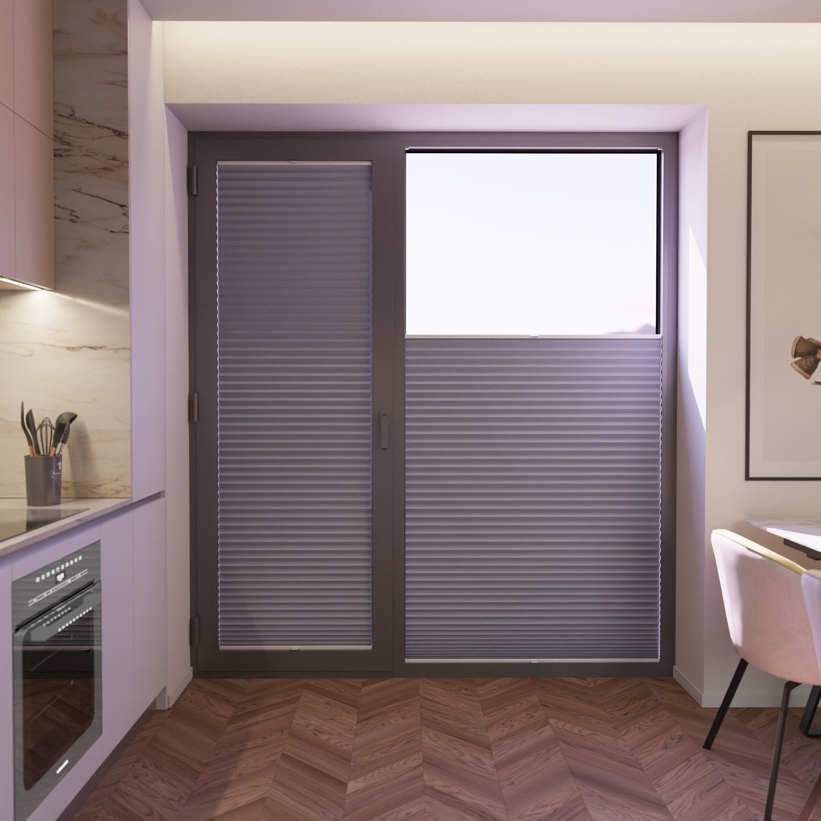 Jaloustore COSIFLOR® Plissee Skagen Pastellblau - Bild 5