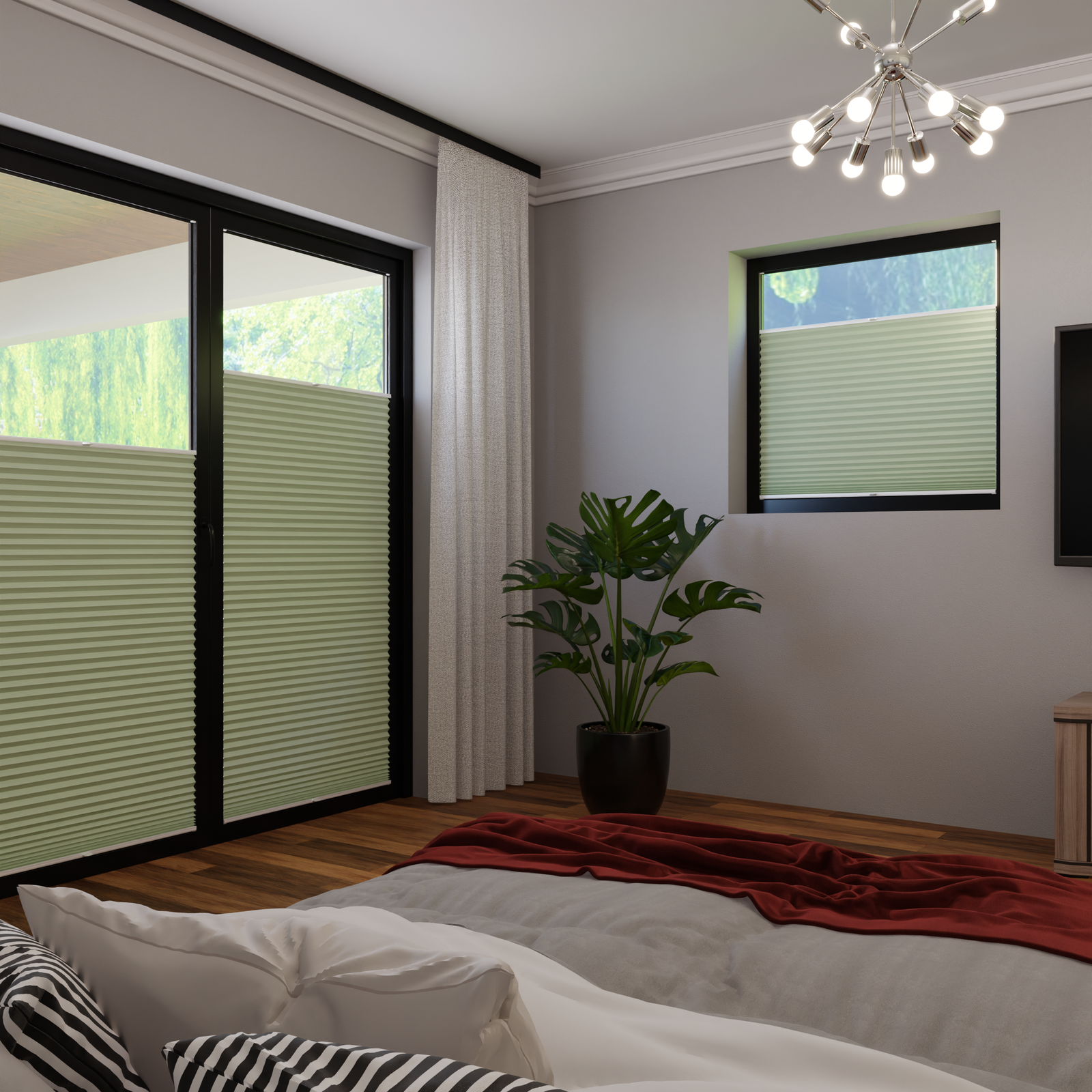 Jaloustore COSIFLOR® Plissee Skagen Pastellgrün - Bild 1