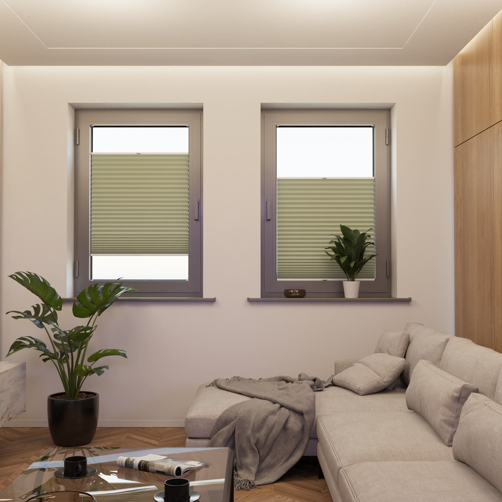 Jaloustore COSIFLOR® Plissee Skagen Pastellgrün - Bild 4