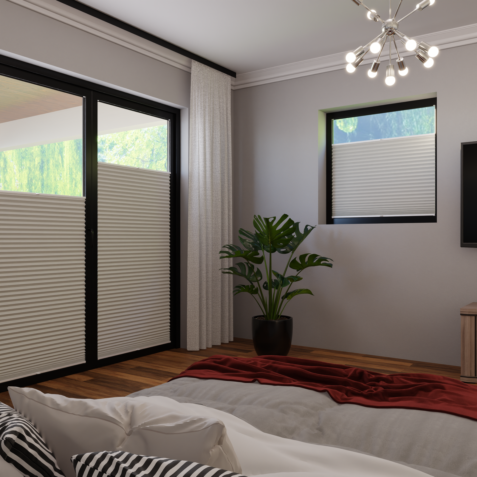 Jaloustore COSIFLOR® Plissee Skagen Hellgrau - Bild 1