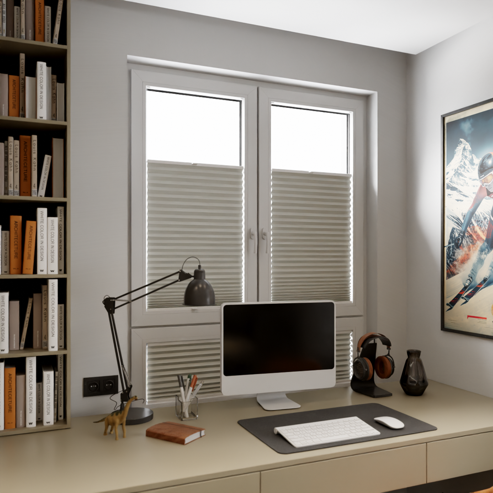 Jaloustore COSIFLOR® Plissee Skagen Hellgrau - Bild 9