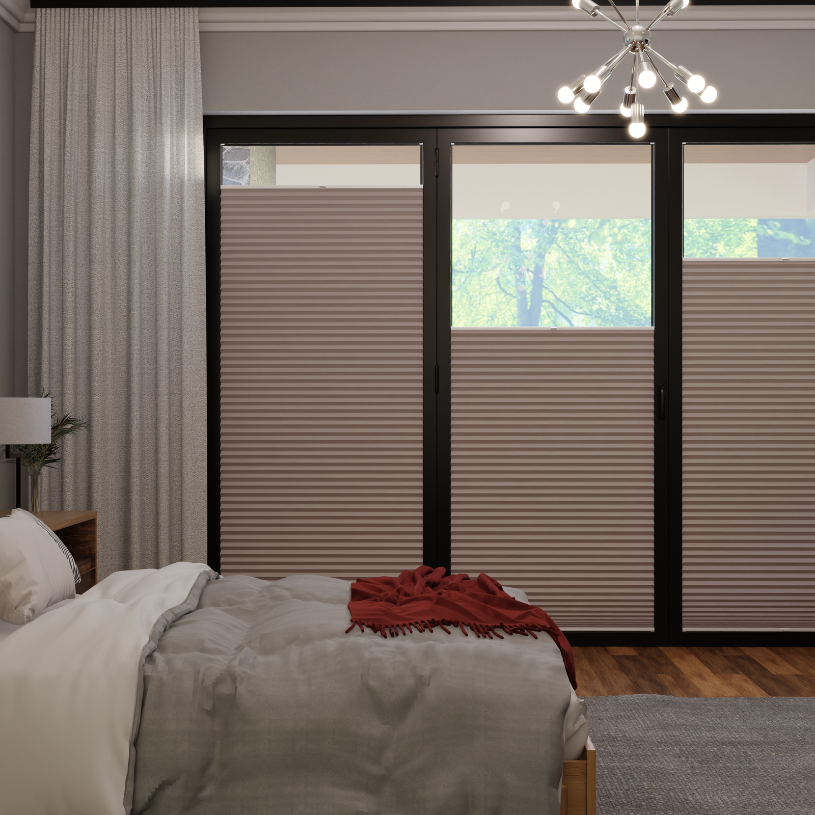 Jaloustore COSIFLOR® Plissee Skagen Steingrau - Bild 0