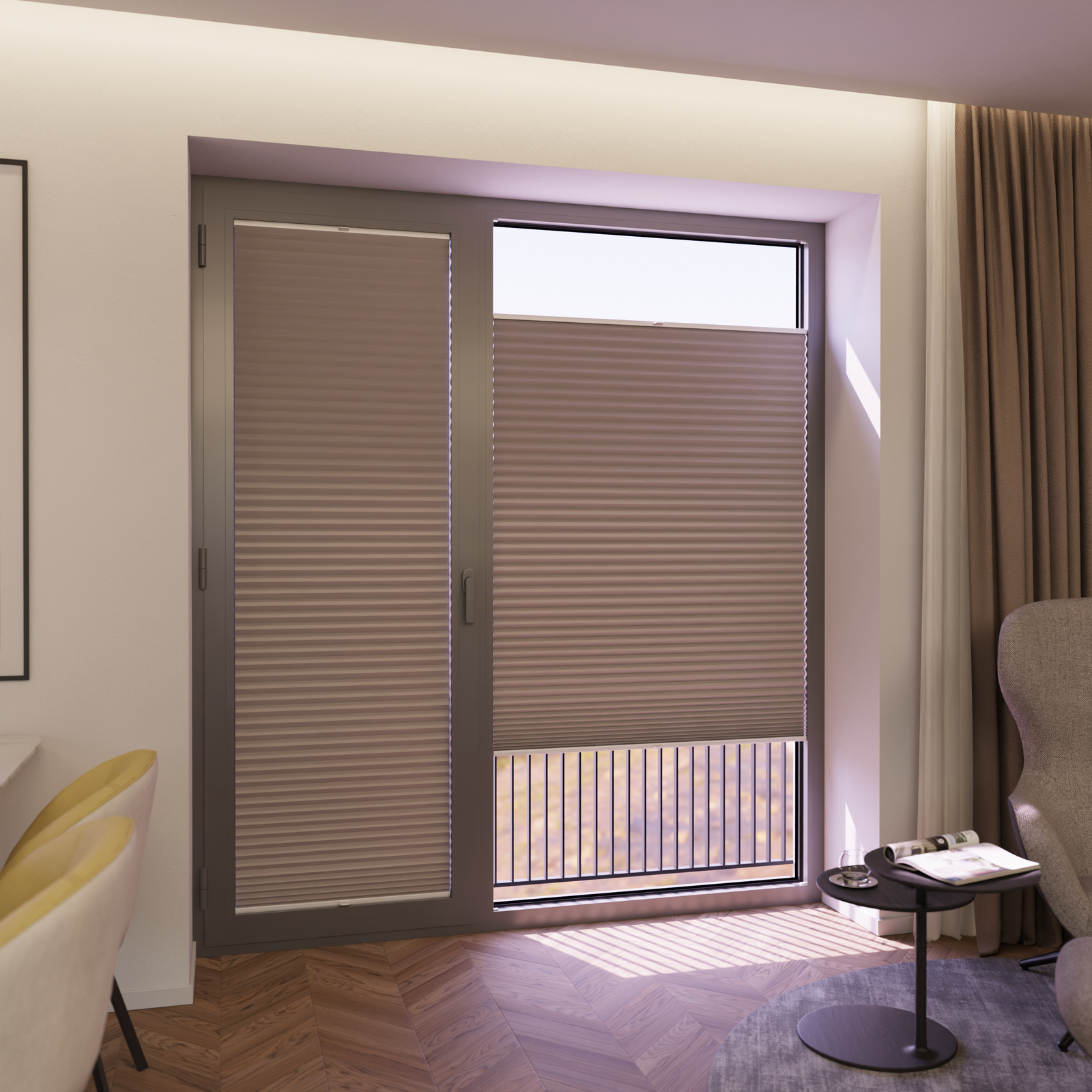 Jaloustore COSIFLOR® Plissee Skagen Steingrau - Bild 6