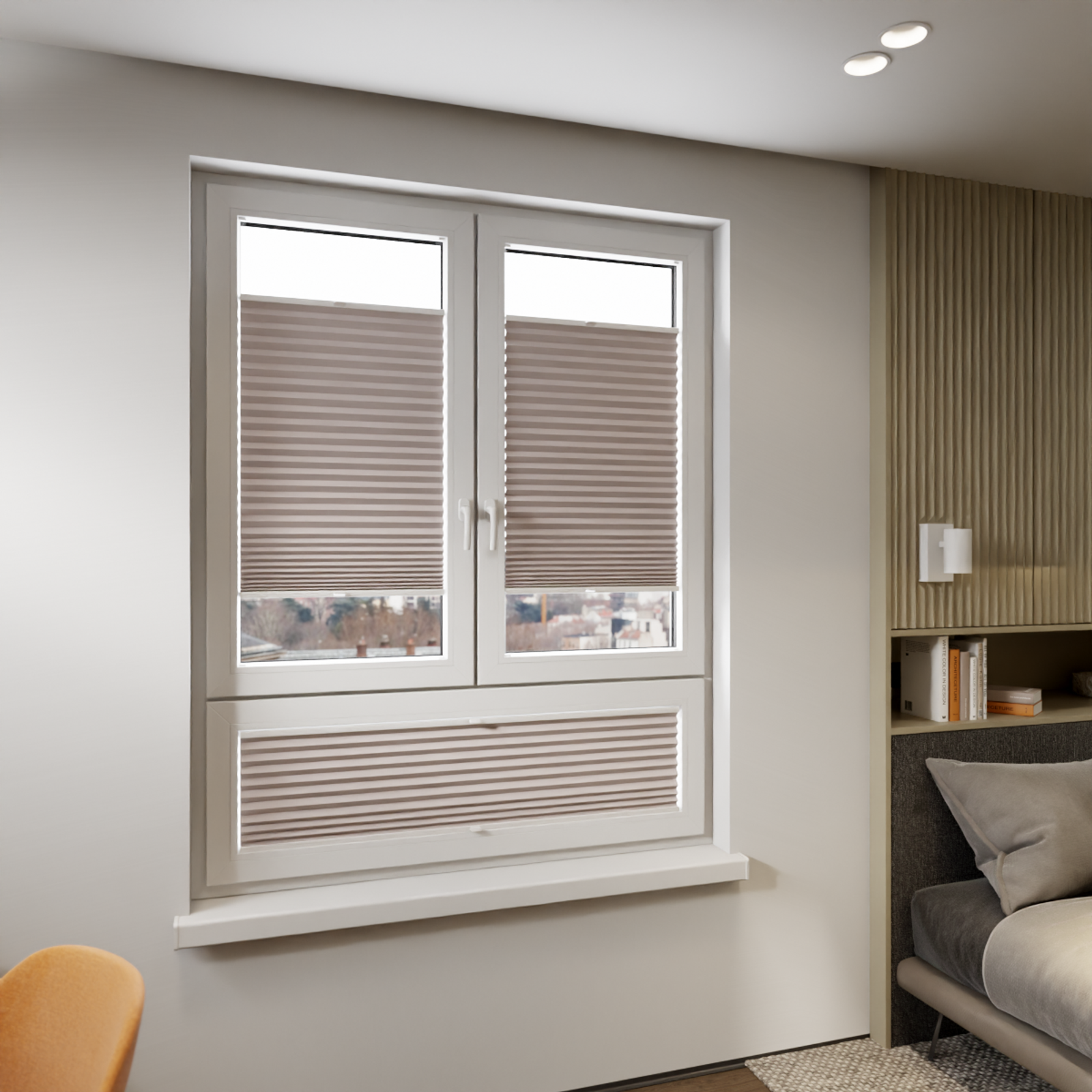 Jaloustore COSIFLOR® Plissee Skagen Steingrau - Bild 8