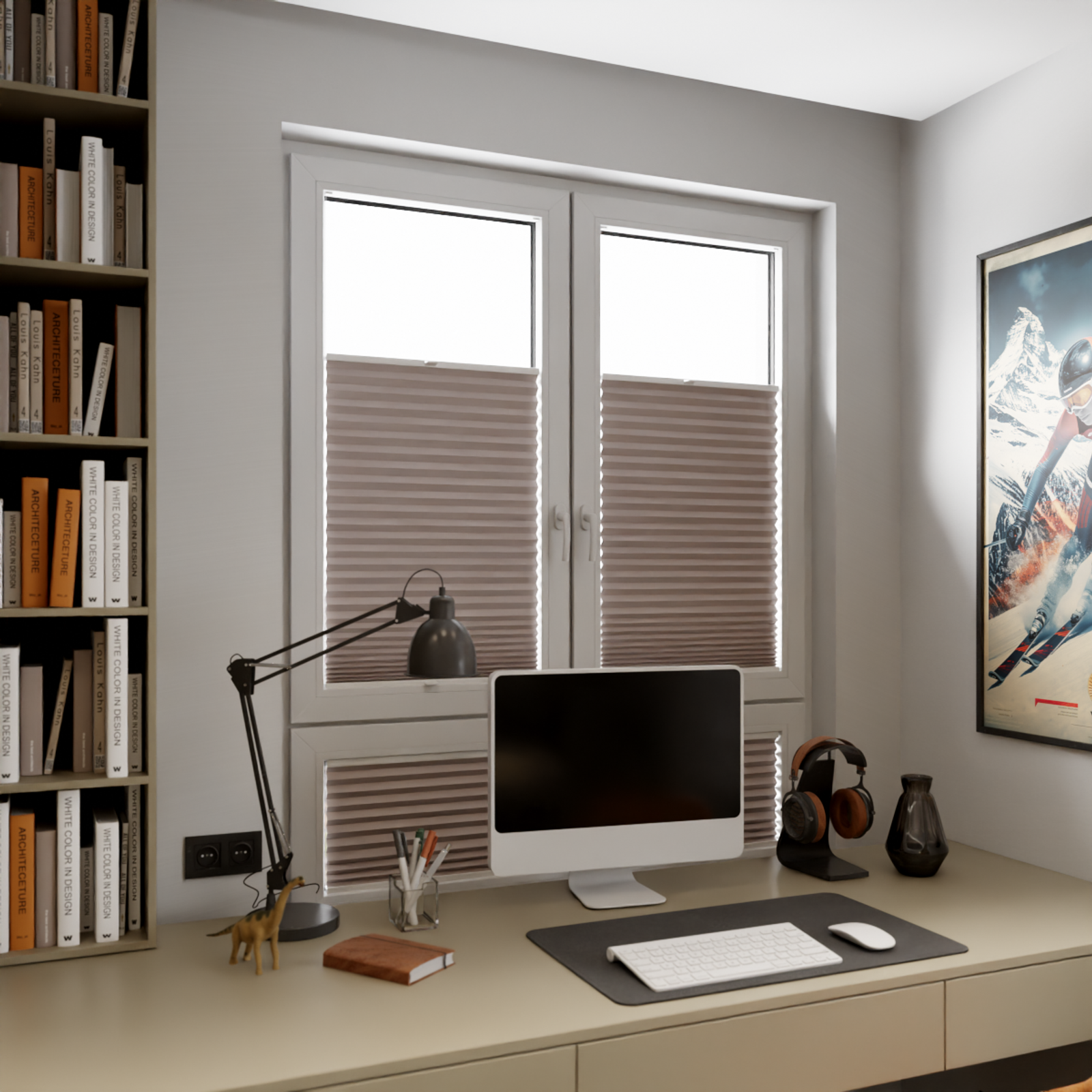 Jaloustore COSIFLOR® Plissee Skagen Steingrau - Bild 9