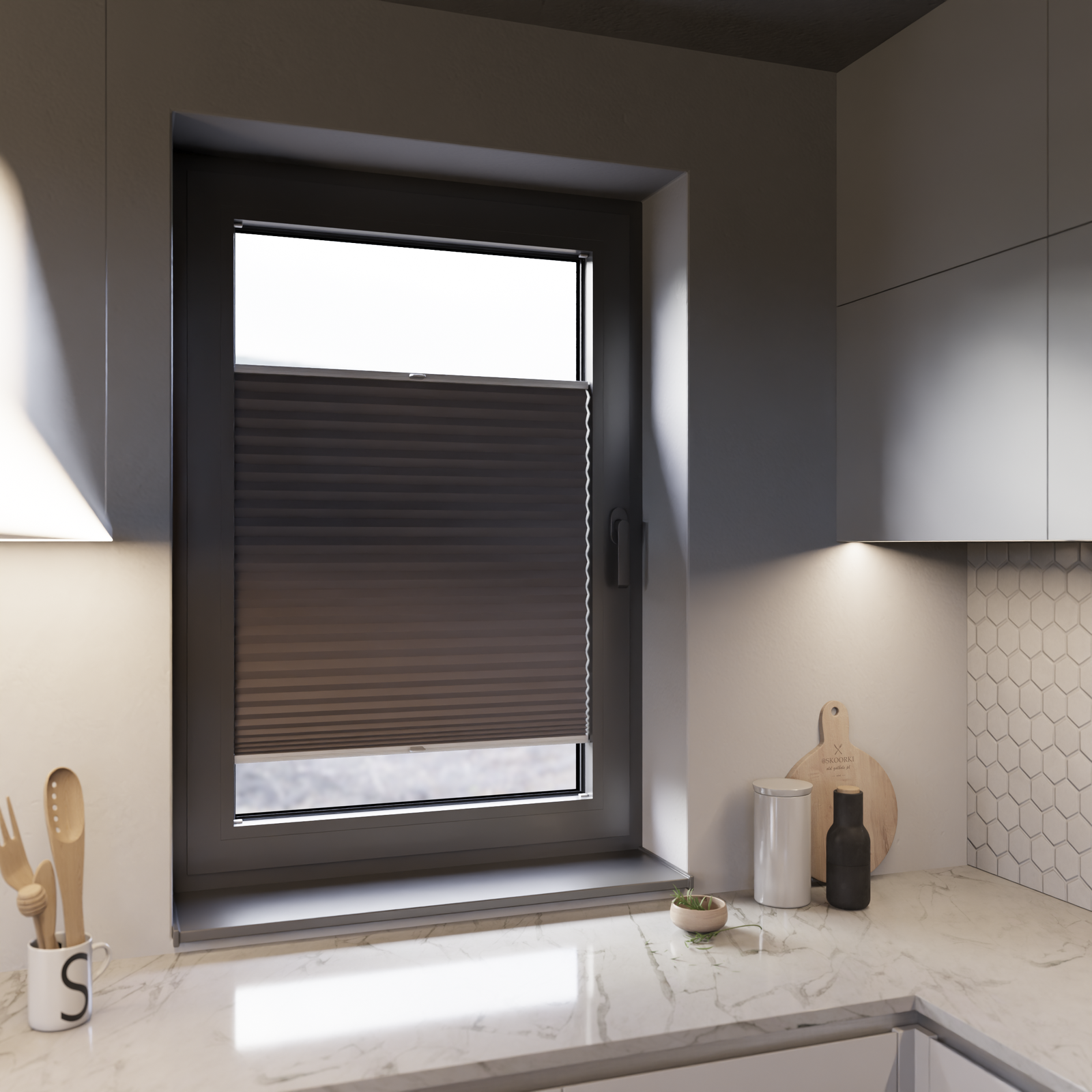 Jaloustore COSIFLOR® Plissee Skagen Steingrau - Bild 12