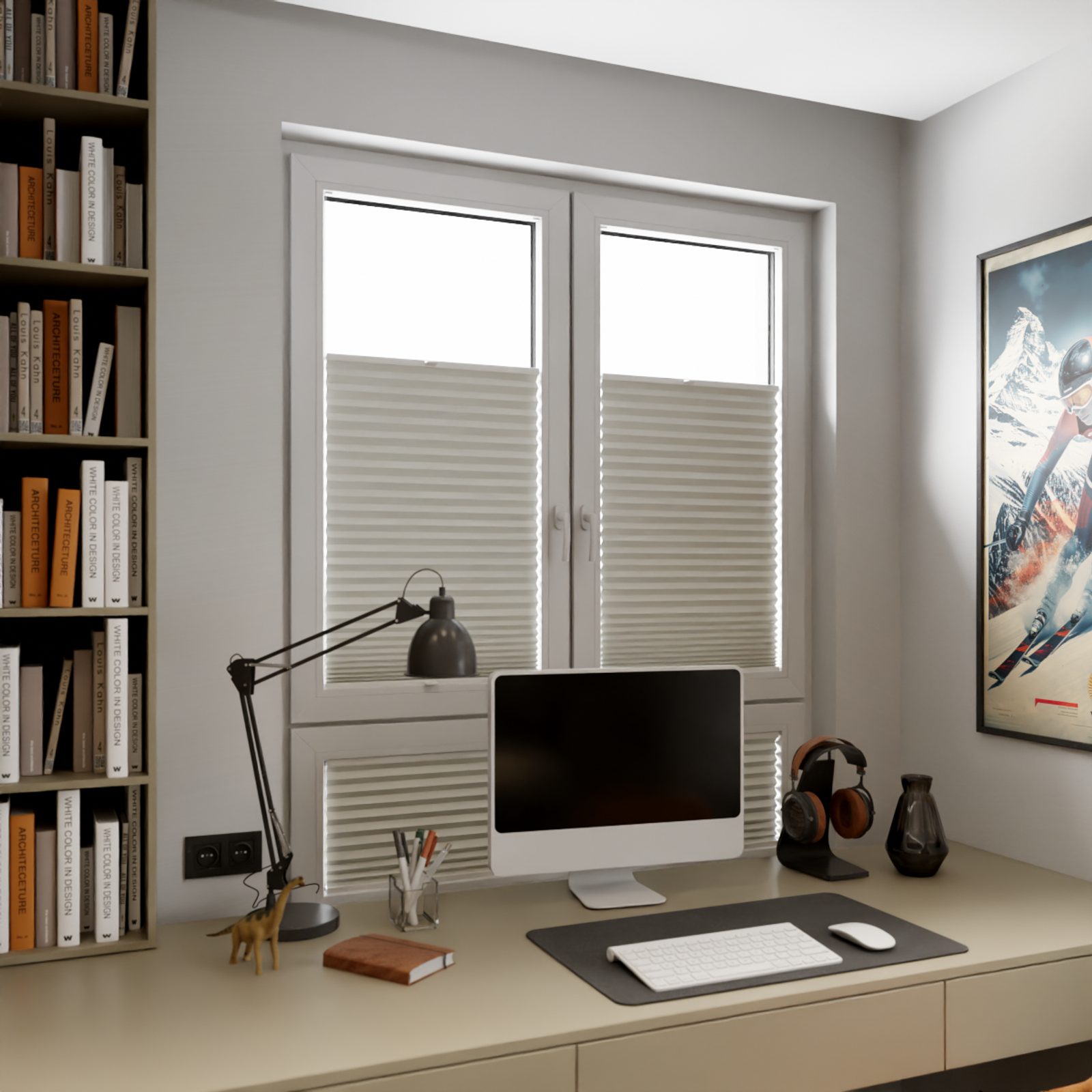 Jaloustore COSIFLOR® Plissee Dublin Weiß - Bild 9