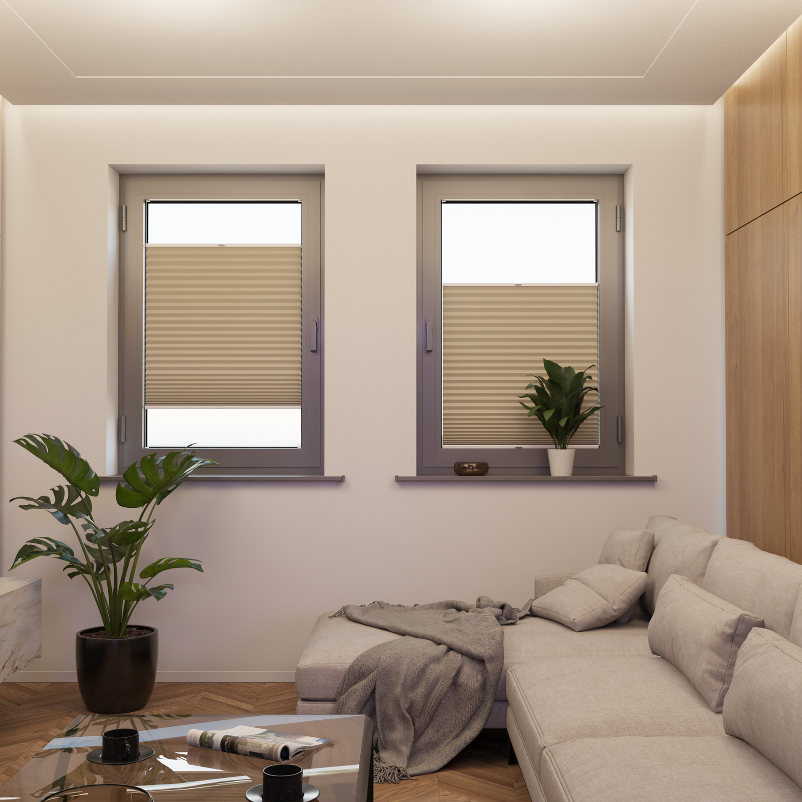 Jaloustore COSIFLOR® Plissee Dublin Beige - Bild 4