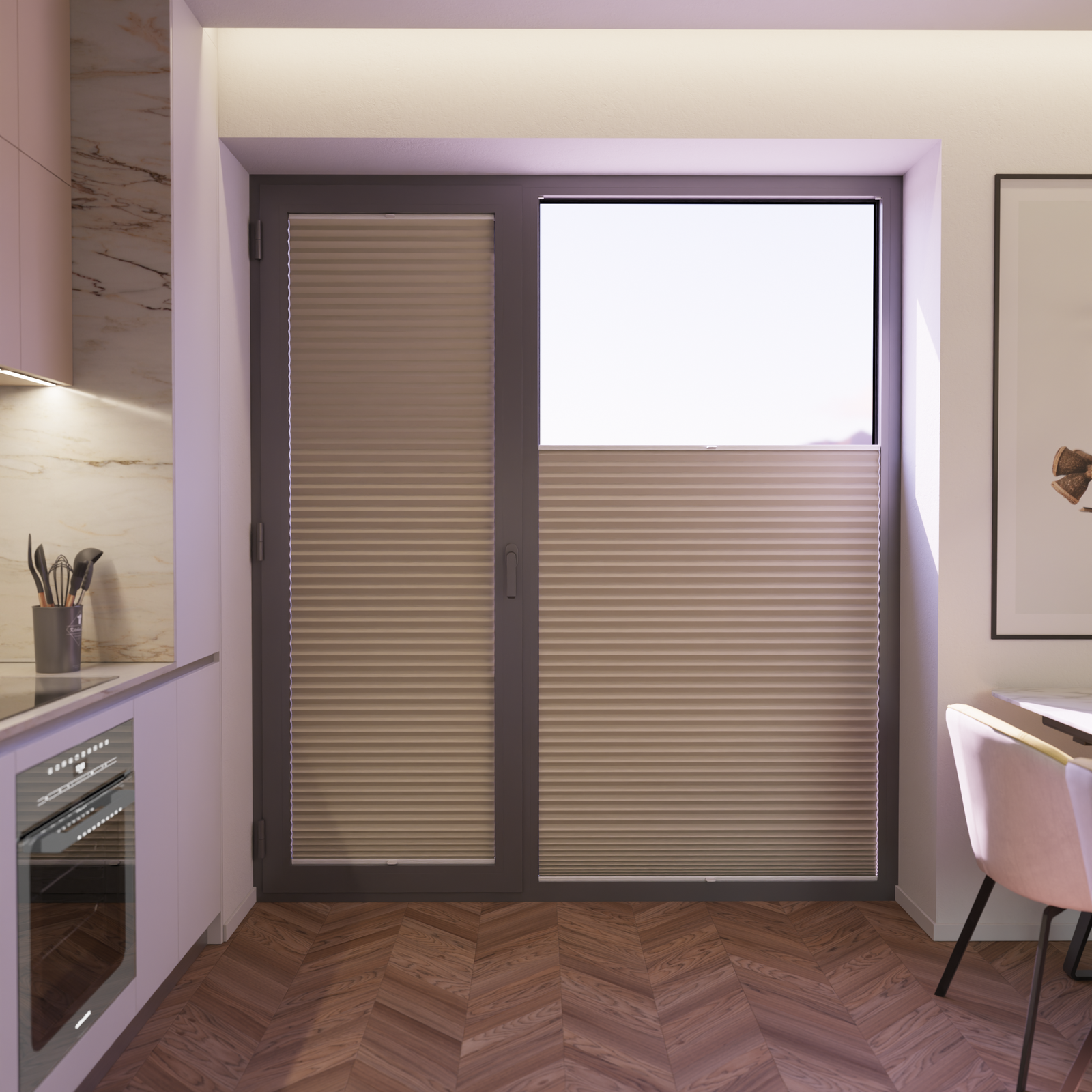 Jaloustore COSIFLOR® Plissee Dublin Beige - Bild 5