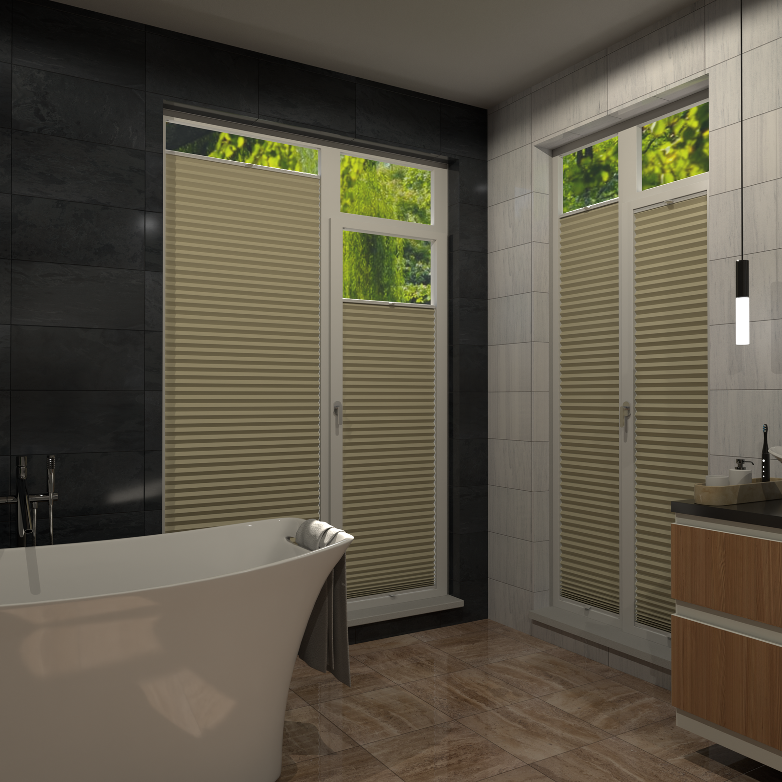 Jaloustore COSIFLOR® Plissee Dublin Sand - Bild 16