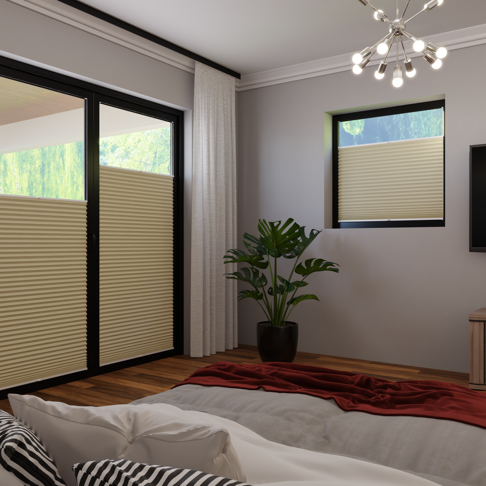 Jaloustore COSIFLOR® Plissee Dublin Sand - Bild 1