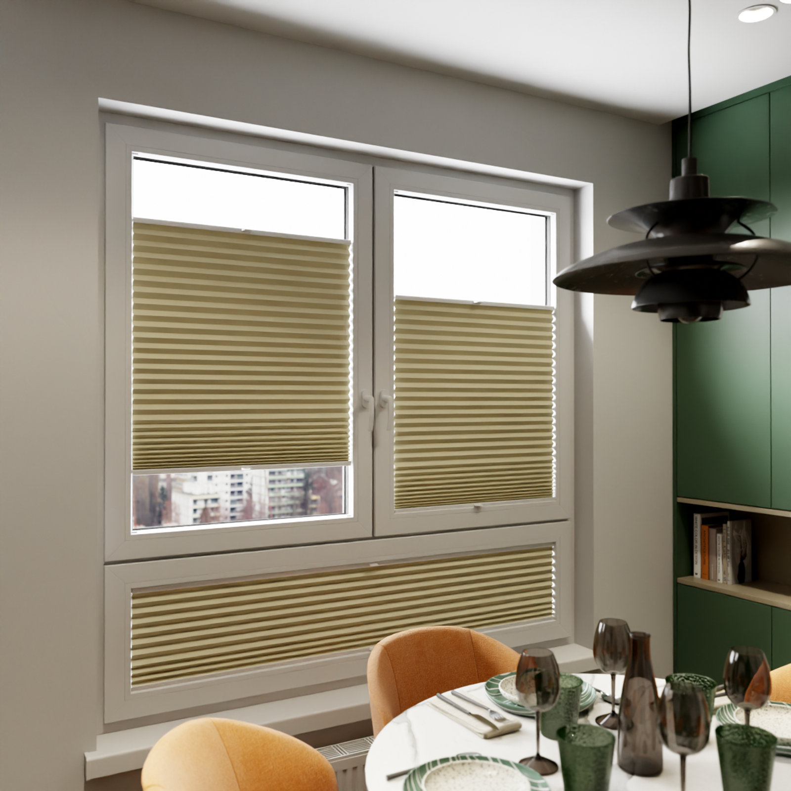 Jaloustore COSIFLOR® Plissee Dublin Sand - Bild 7