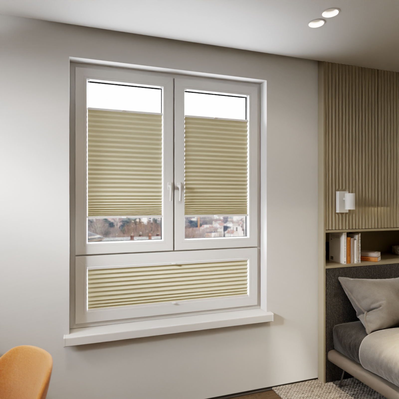 Jaloustore COSIFLOR® Plissee Dublin Sand - Bild 8