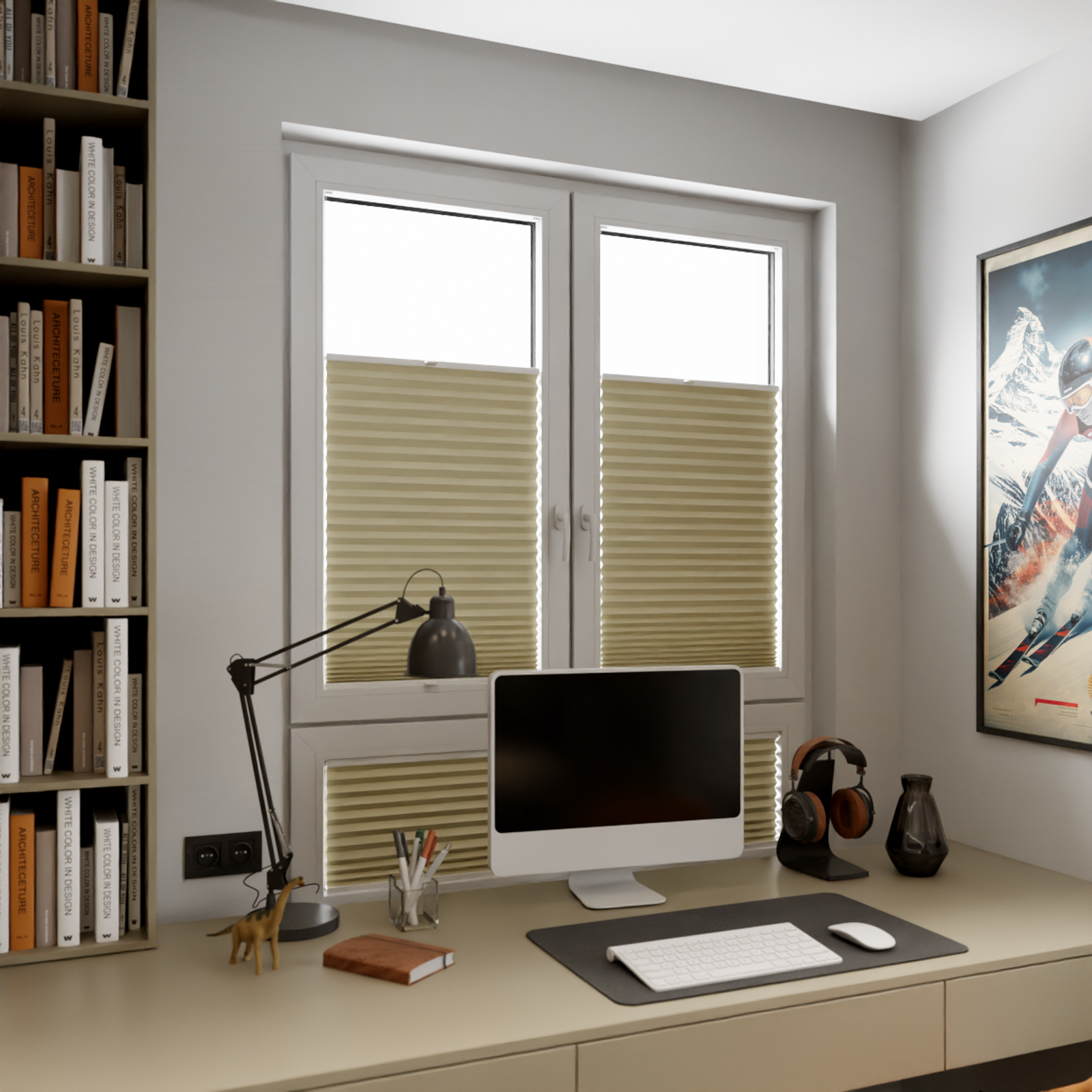 Jaloustore COSIFLOR® Plissee Dublin Sand - Bild 9