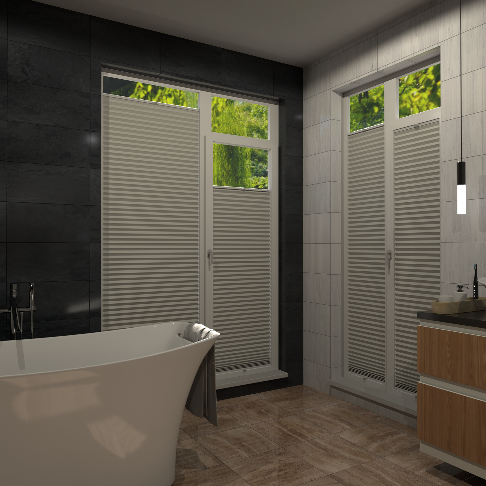 Jaloustore COSIFLOR® Plissee Dublin Hellgrau - Bild 16