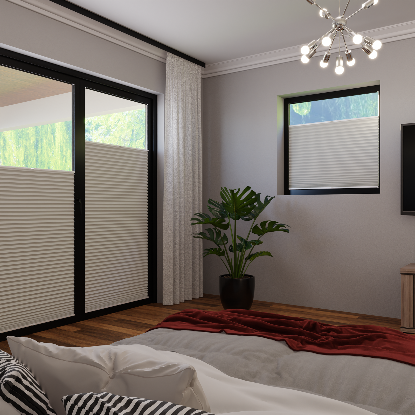 Jaloustore COSIFLOR® Plissee Dublin Hellgrau - Bild 1