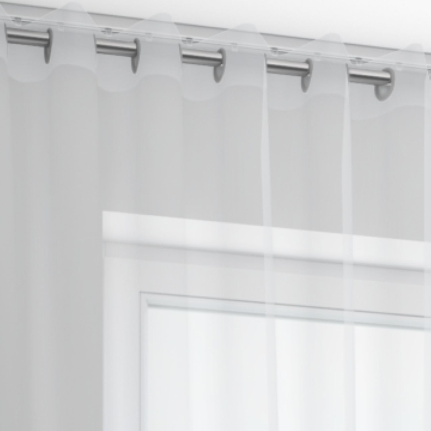 Jaloustore Vorhang Capri Weiss - Bild 6