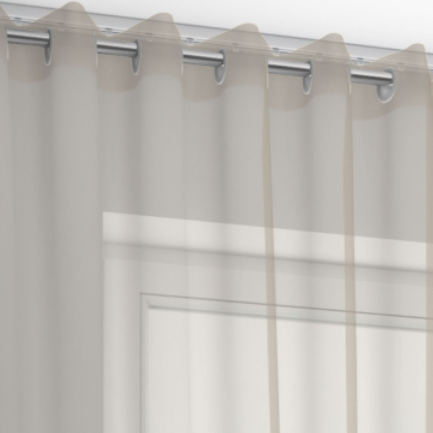 Jaloustore Vorhang Capri Taupe - Bild 5