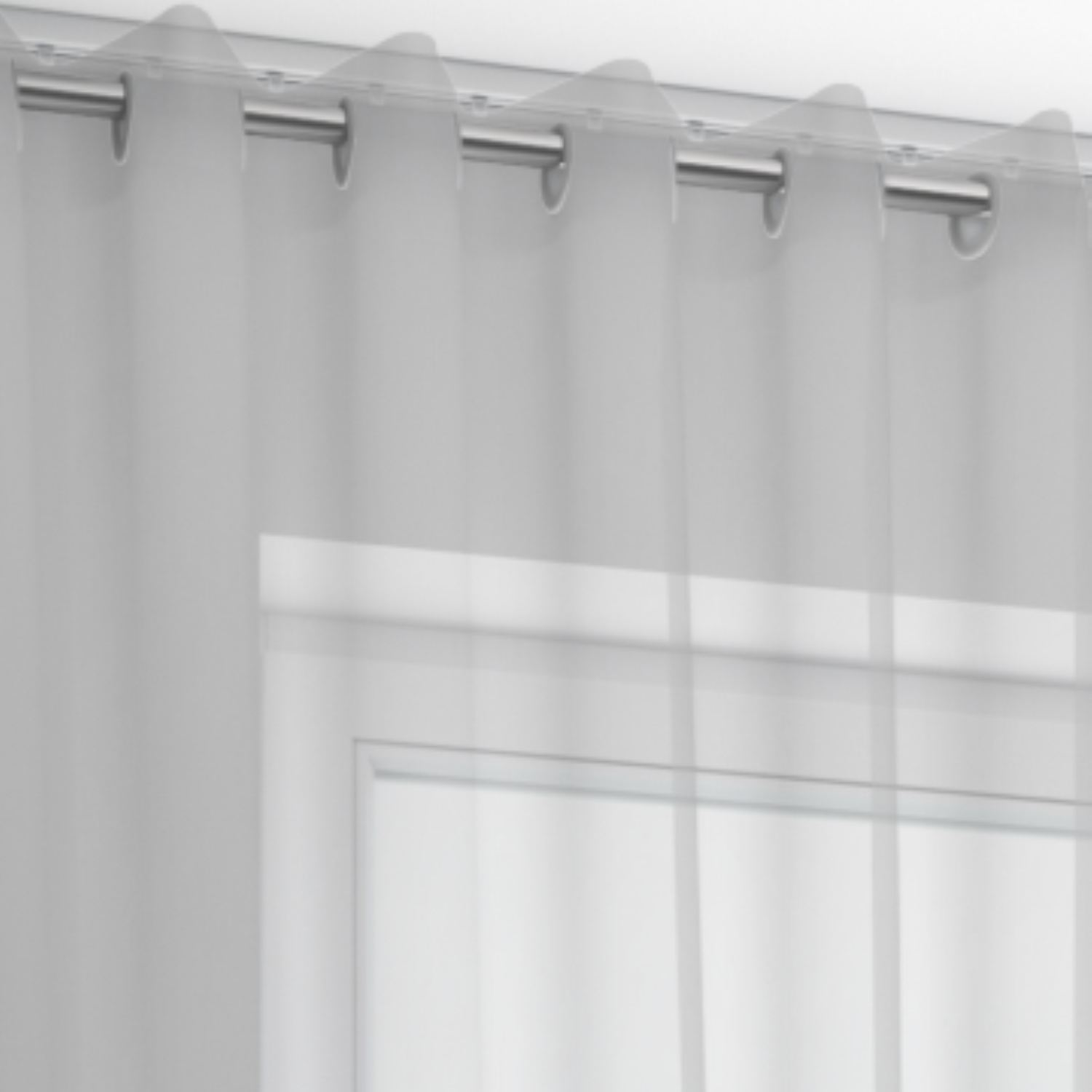 Jaloustore Vorhang Capri Silber - Bild 2