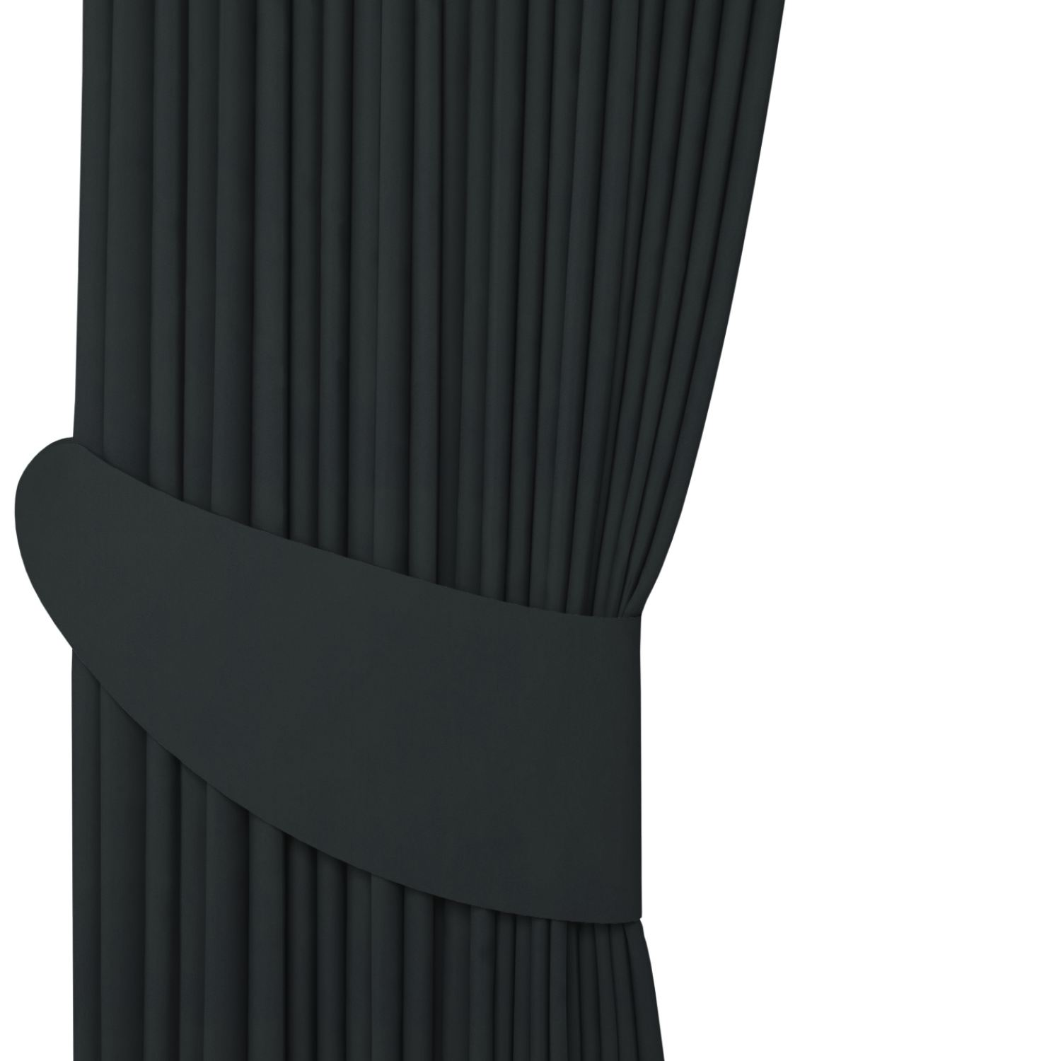 Jaloustore Vorhang Mykonos Schwarz - Bild 6