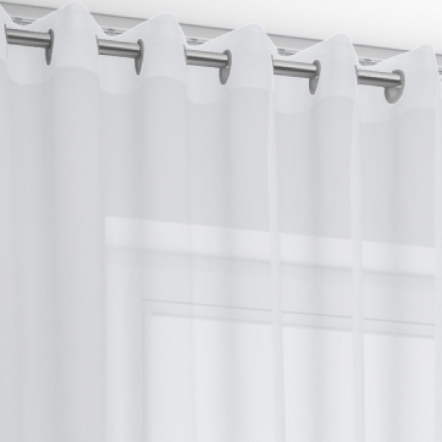 Jaloustore Vorhang Tahiti Weiss - Bild 2